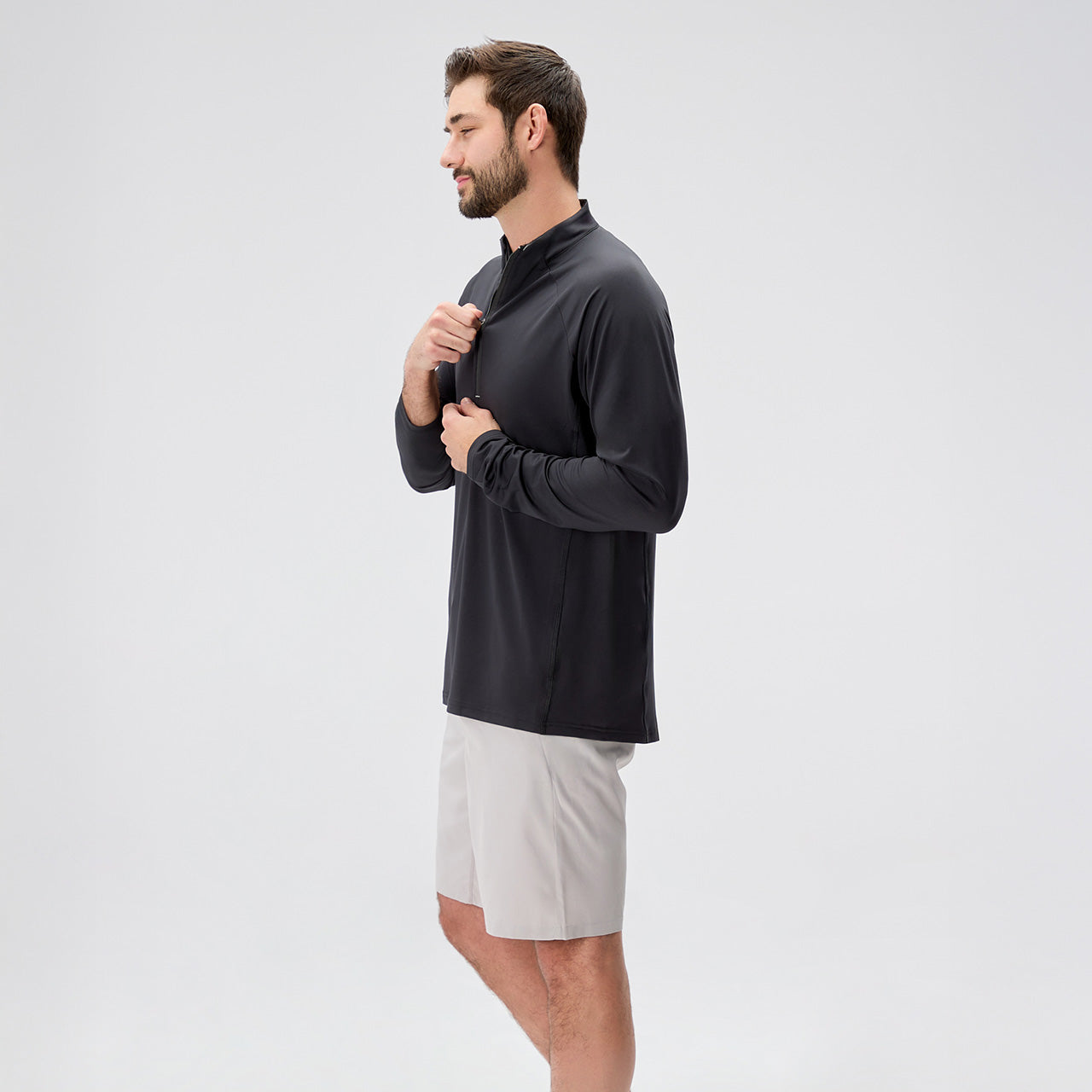 Athletic 1/4 Zip - Black