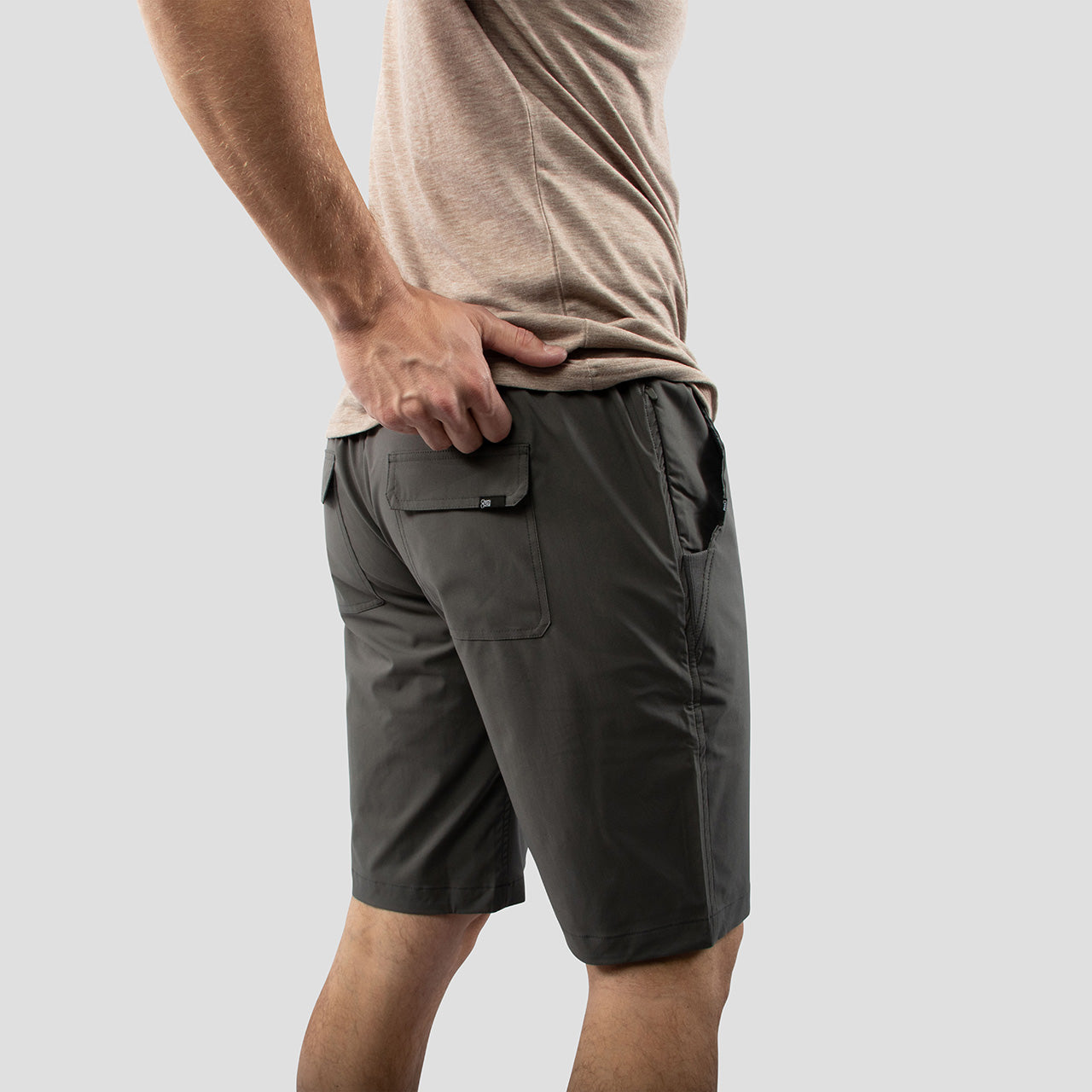 Charcoal Everyday Shorts for Tall Slim Men
