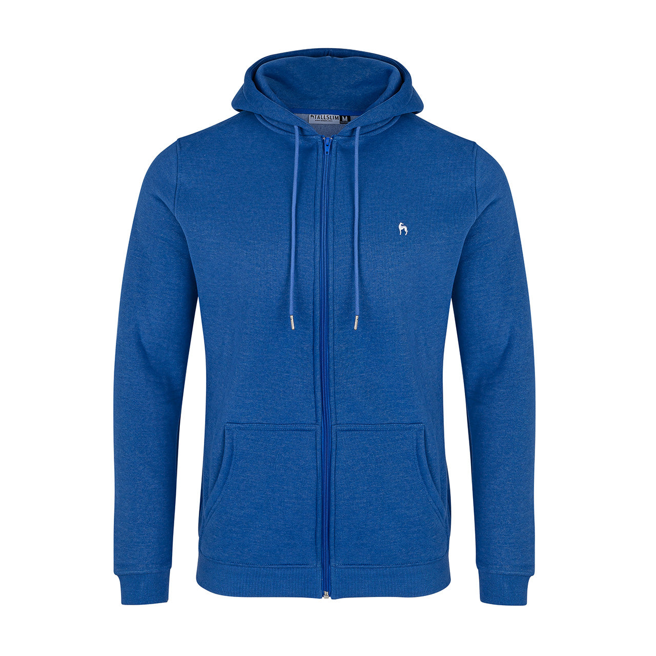 Midweight Fleece Full Zip Hoodie - Blue