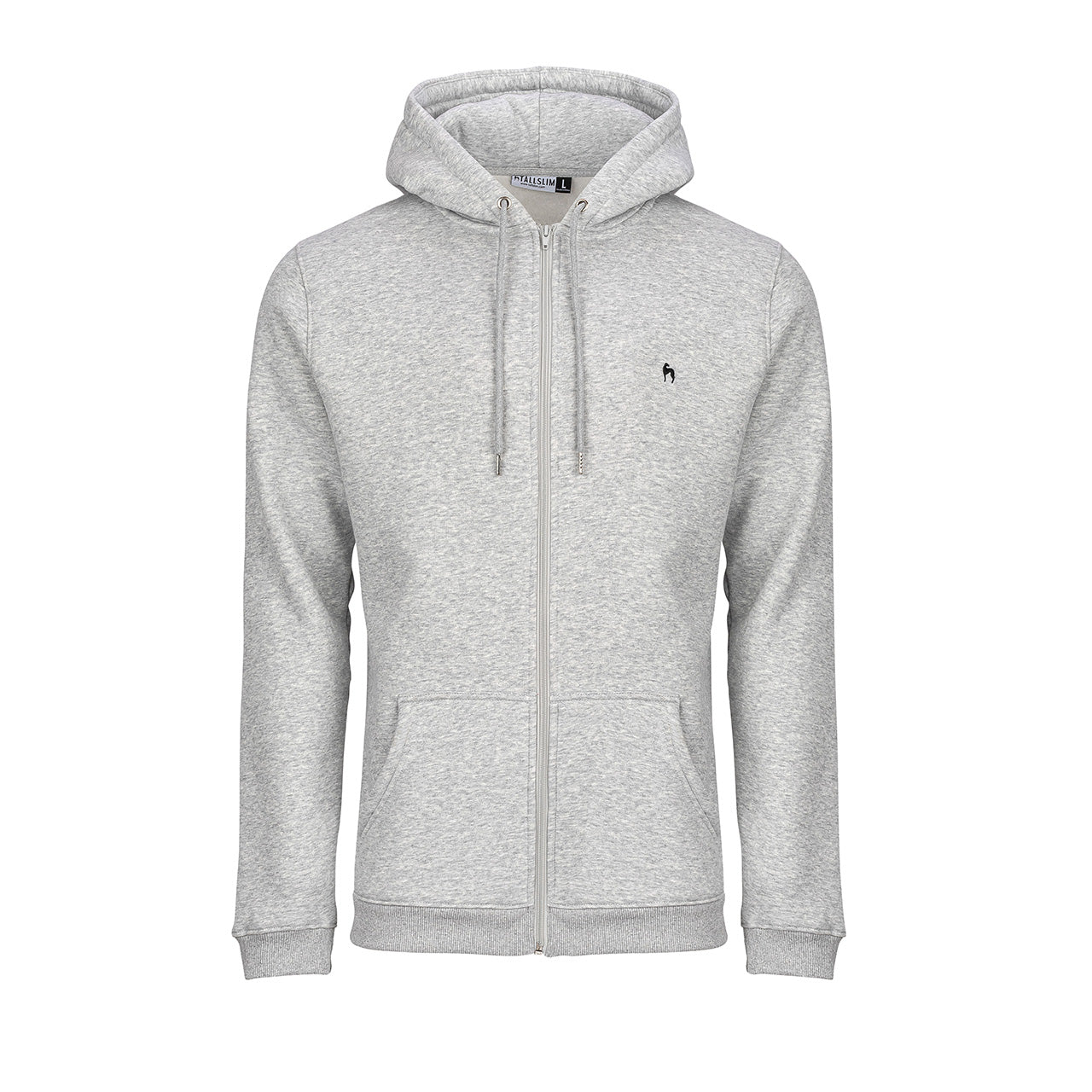 Midweight Fleece Full Zip Hoodie - Gray