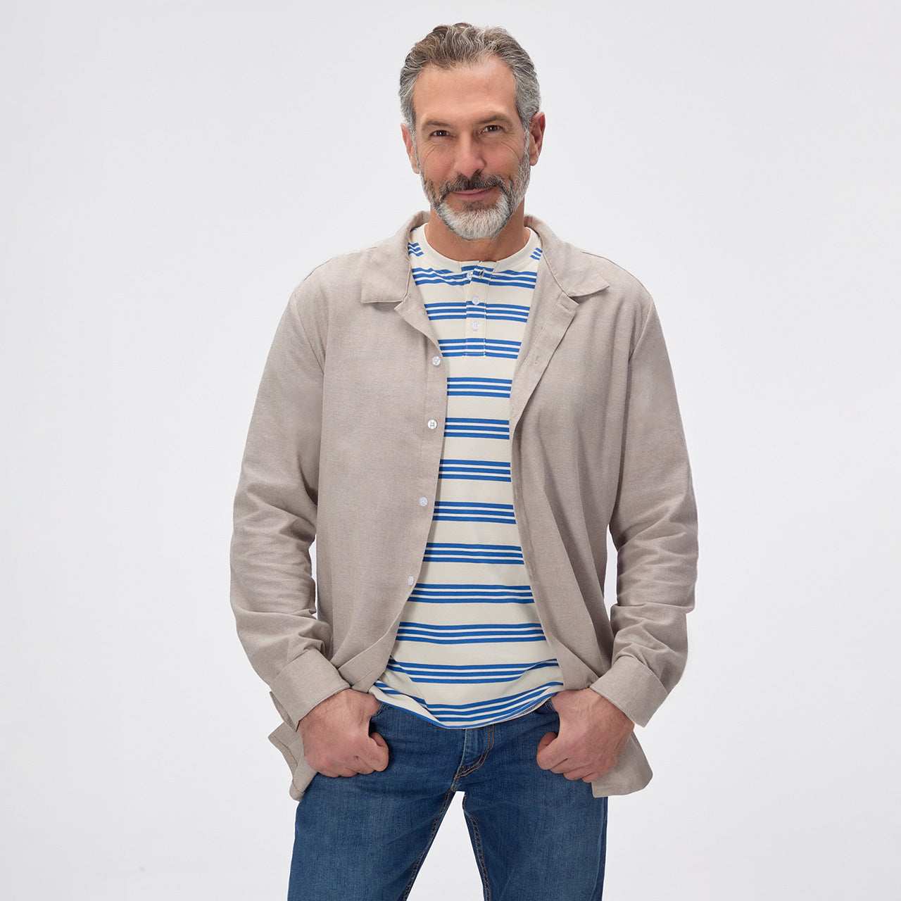 Novelty Dual Blend Henley