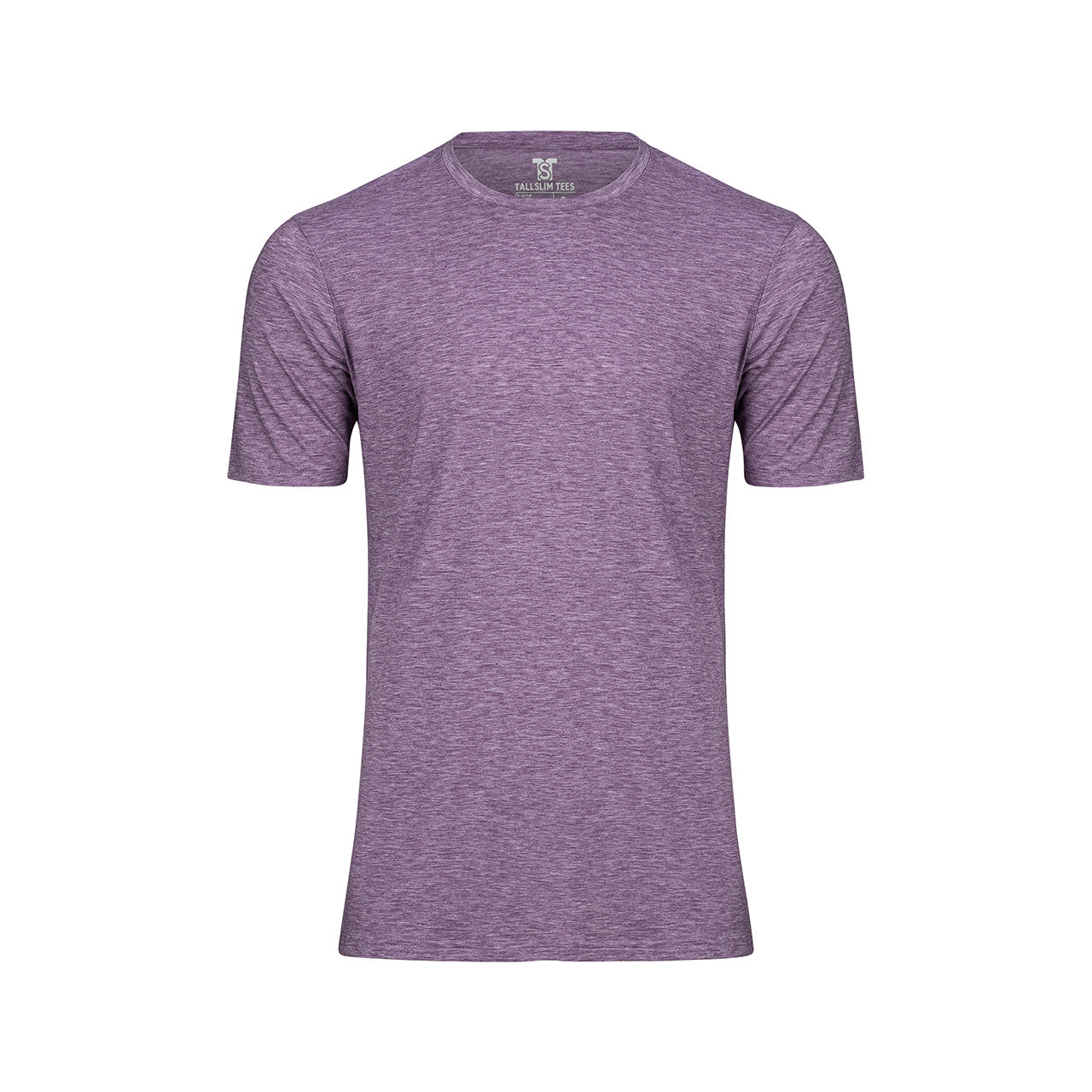 Purple Crew Neck Shirt for Tall Slim Men