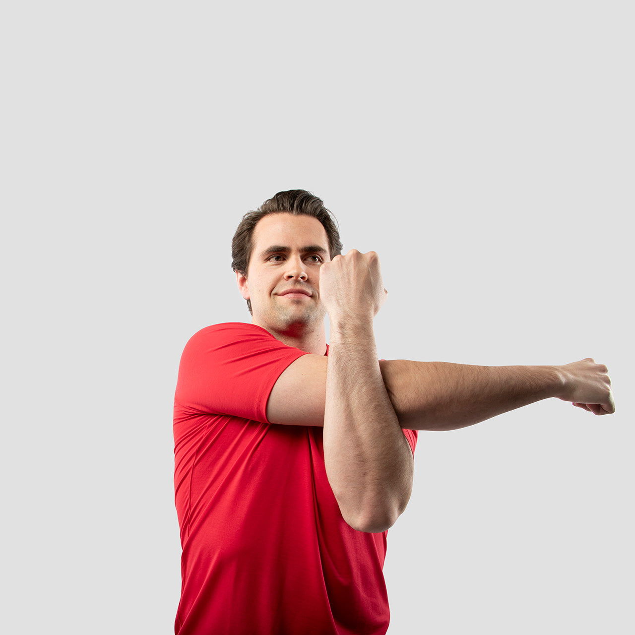 Red Dry-Lite Triblend Athletic Shirt for Tall Slim Men
