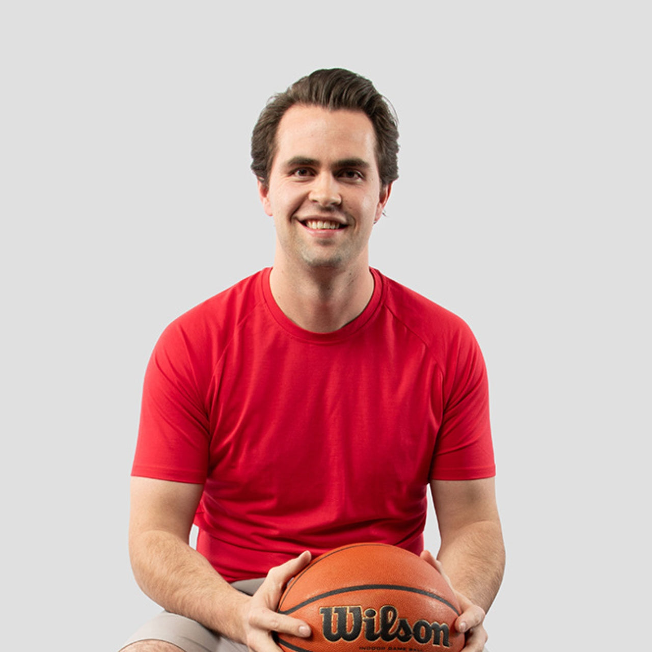 Red Dry-Lite Triblend Athletic Shirt for Tall Slim Men