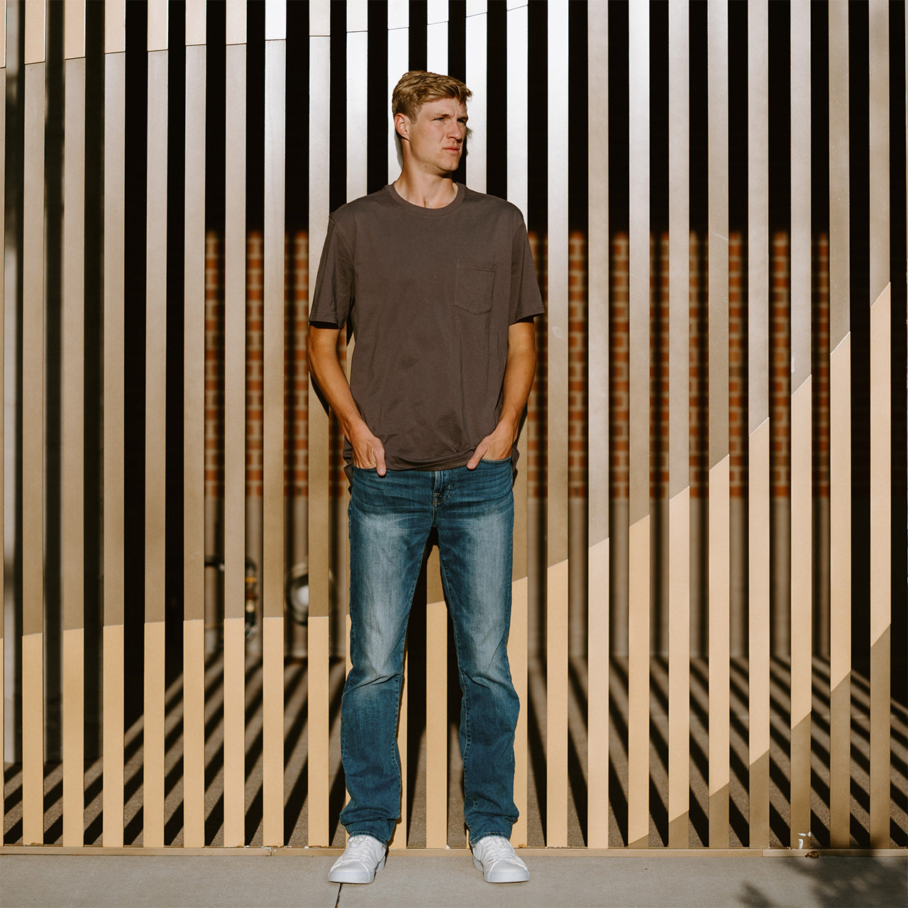 Cotton Tee - Gunmetal