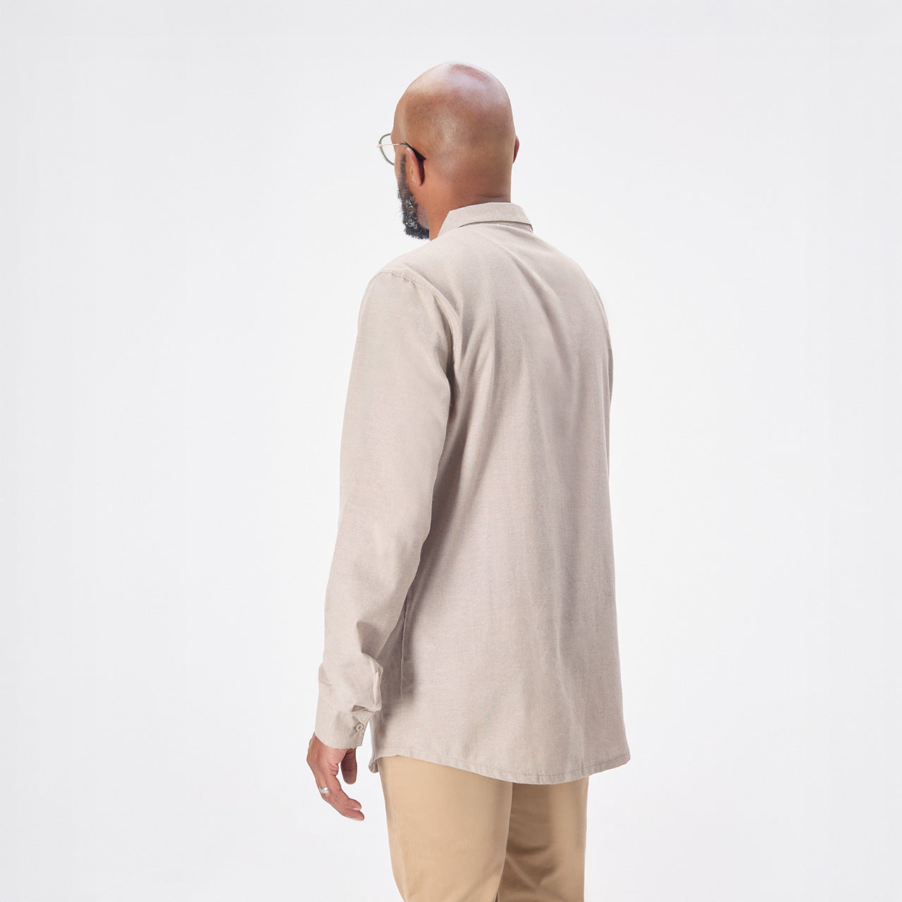 Linen Blend Button Up Shirt