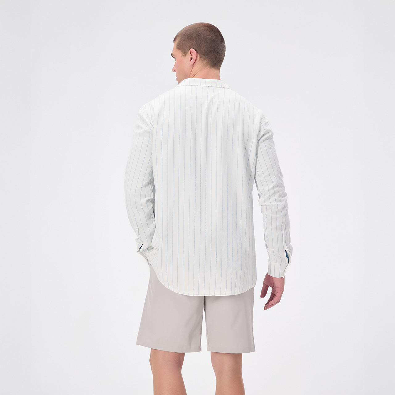 Linen Blend Button Up Shirt
