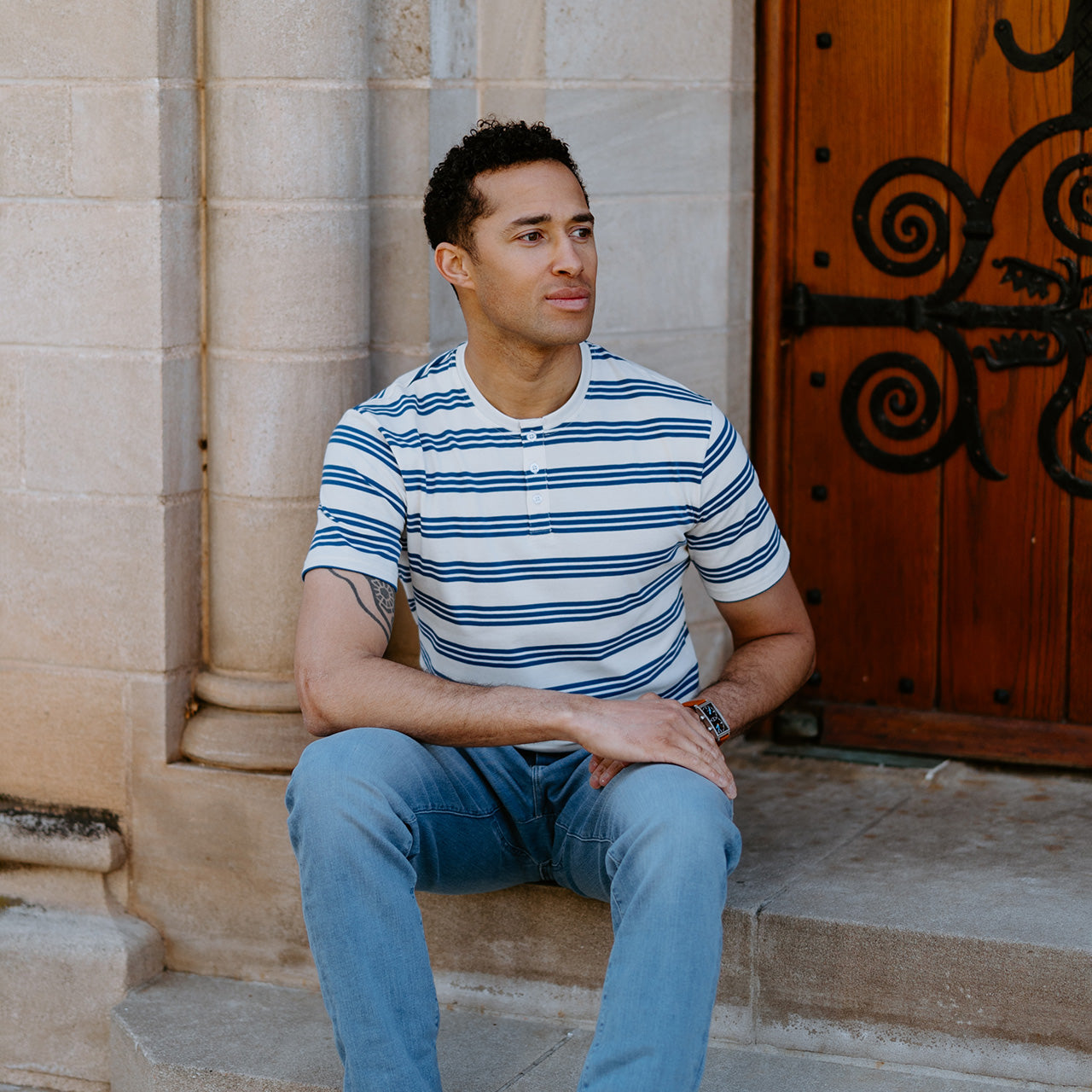 Novelty Dual Blend Henley