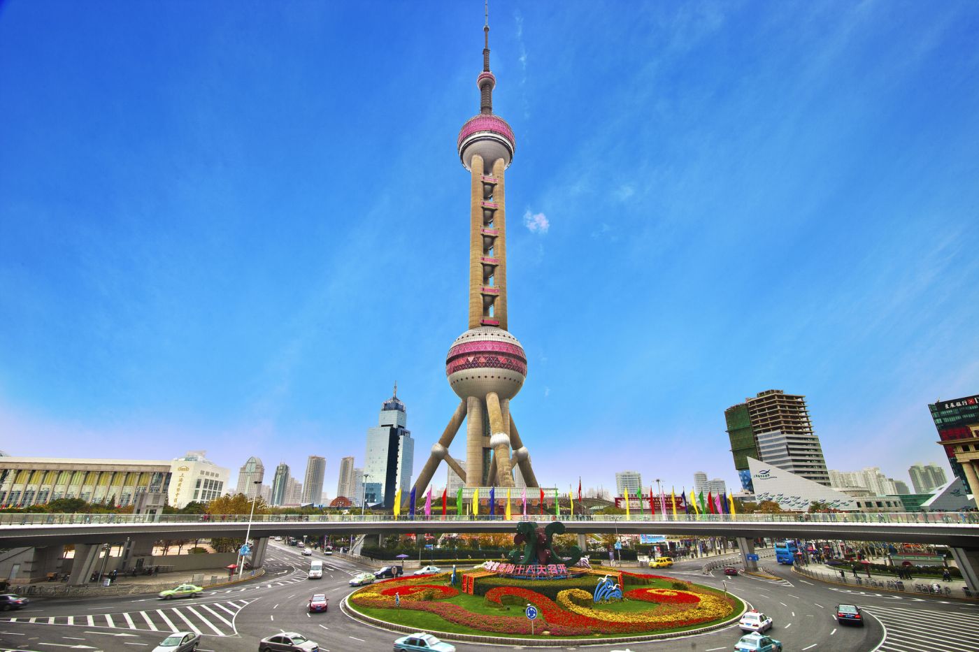 The Oriental Pearl Tower in China is the Fifth Tallest Tower in the Wo