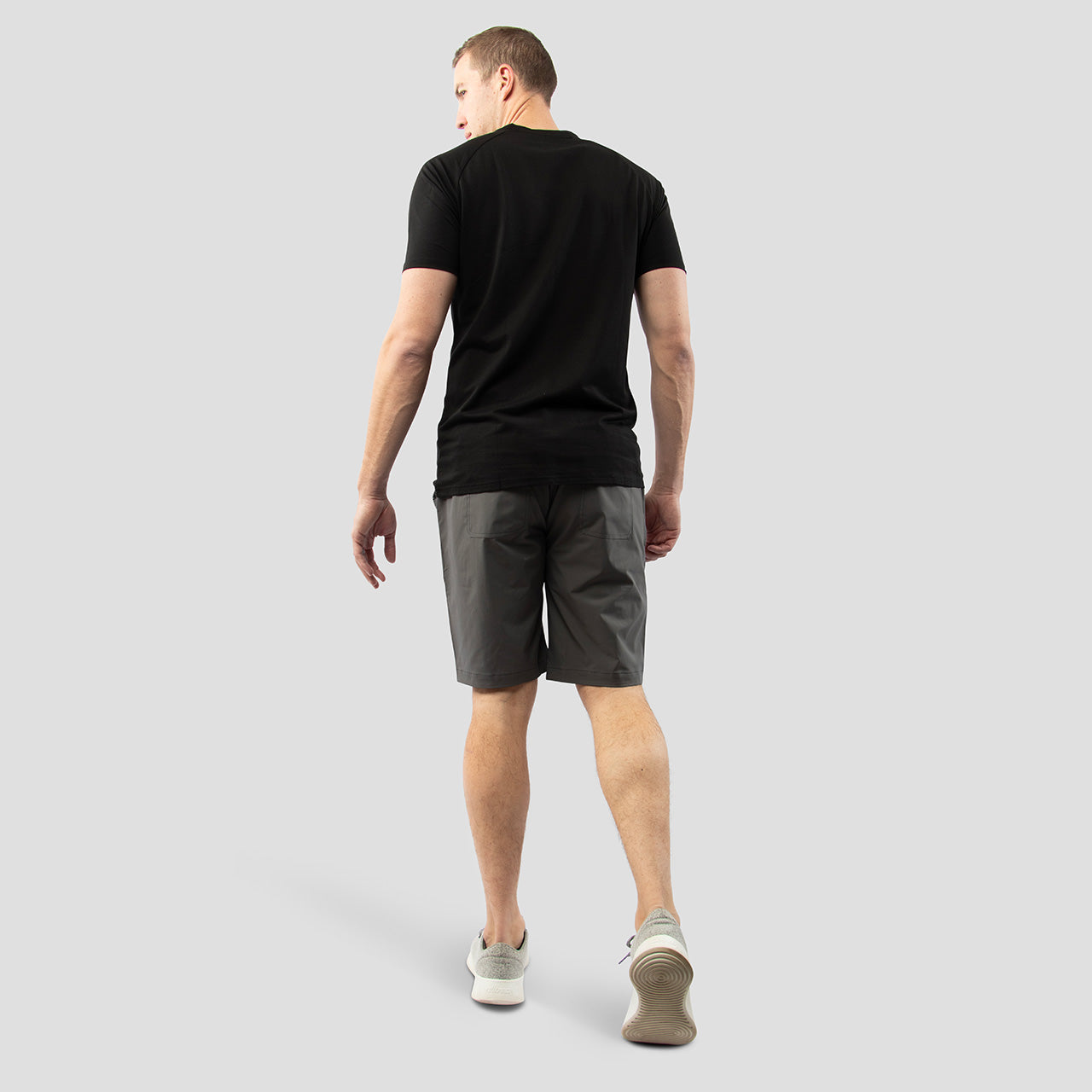 Black Dry-Lite Triblend Athletic Shirt for Tall Slim Men