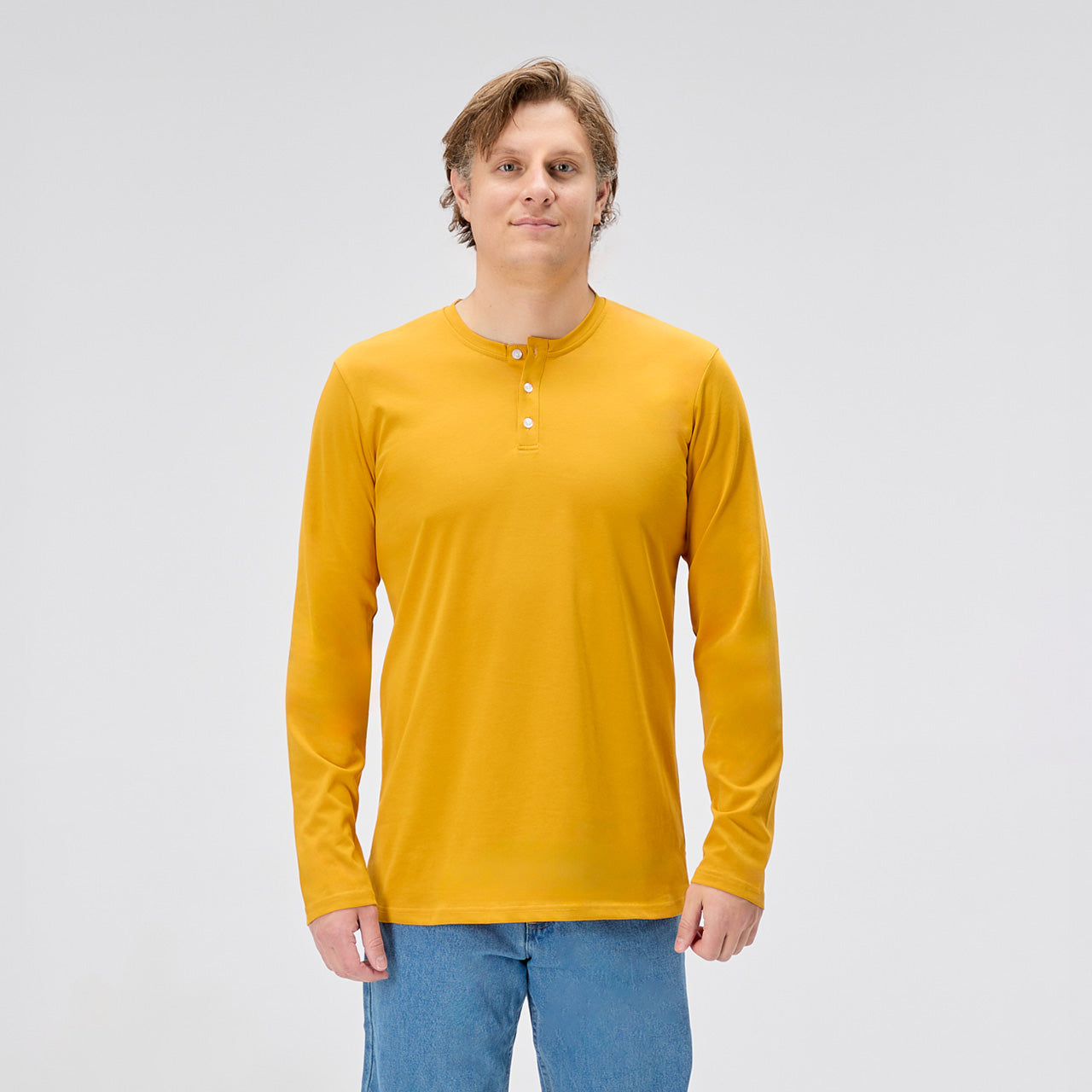 Dual Blend Henley Long Sleeve