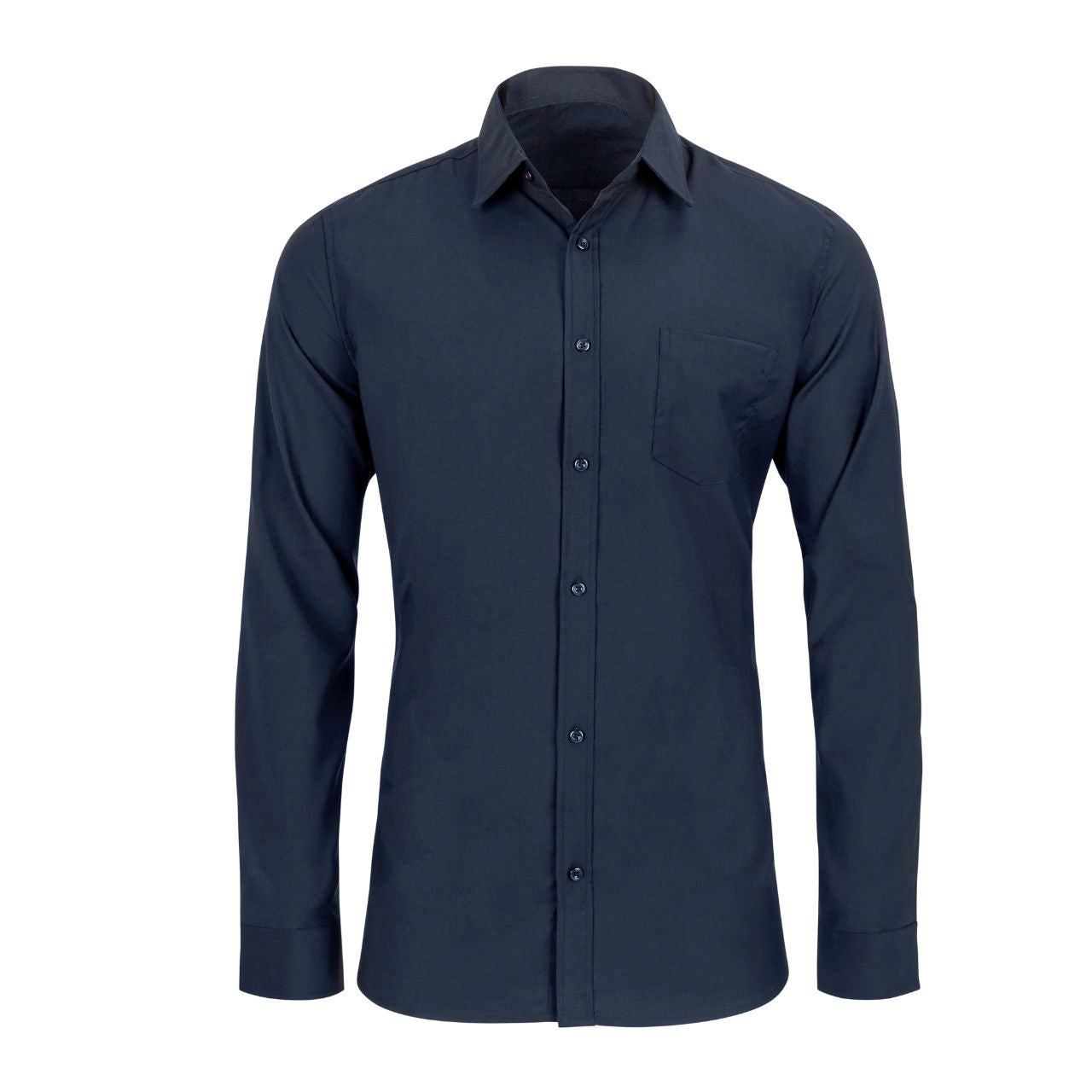 Navy Dress Shirt for Tall Slim Men