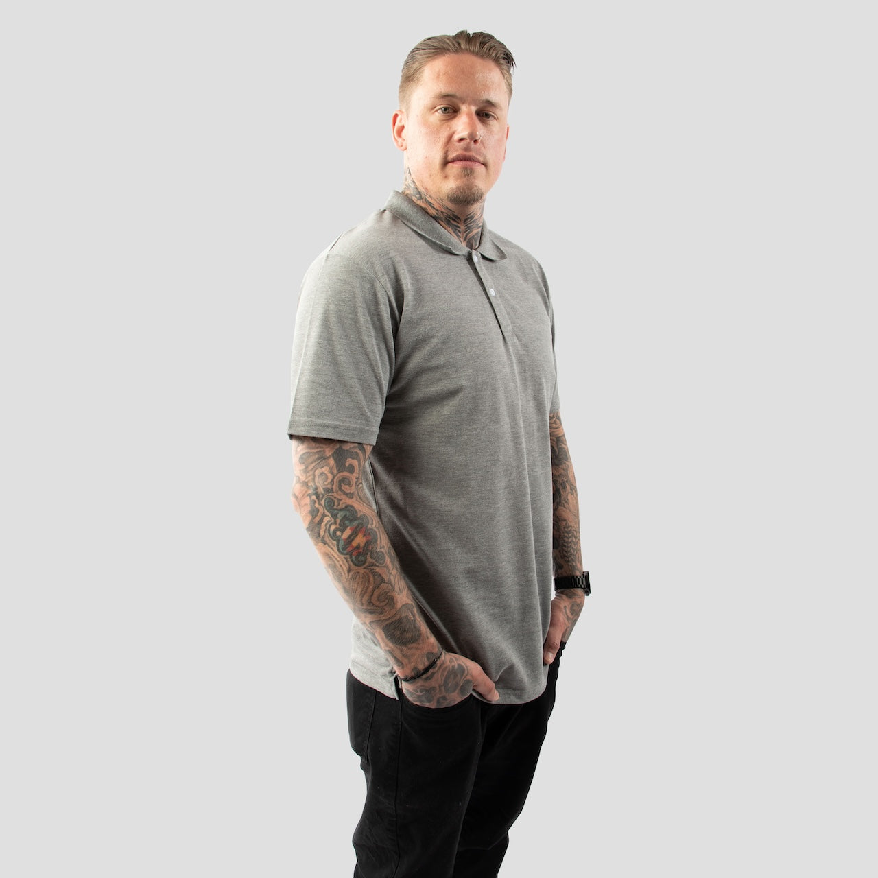 Skinny fit polo shirt mens hotsell