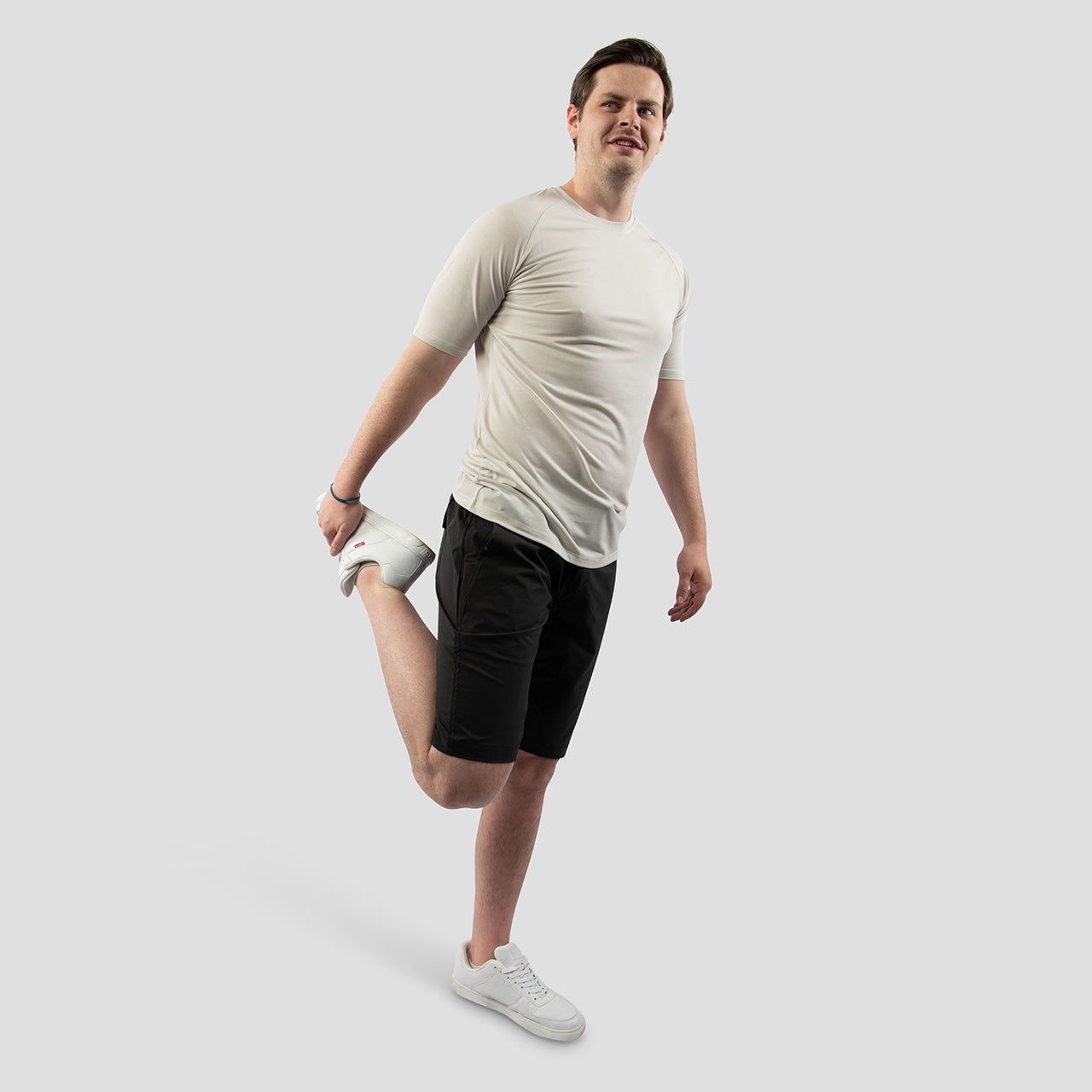 Light Gary Dry-Lite Triblend Athletic Shirt for Tall Slim Men