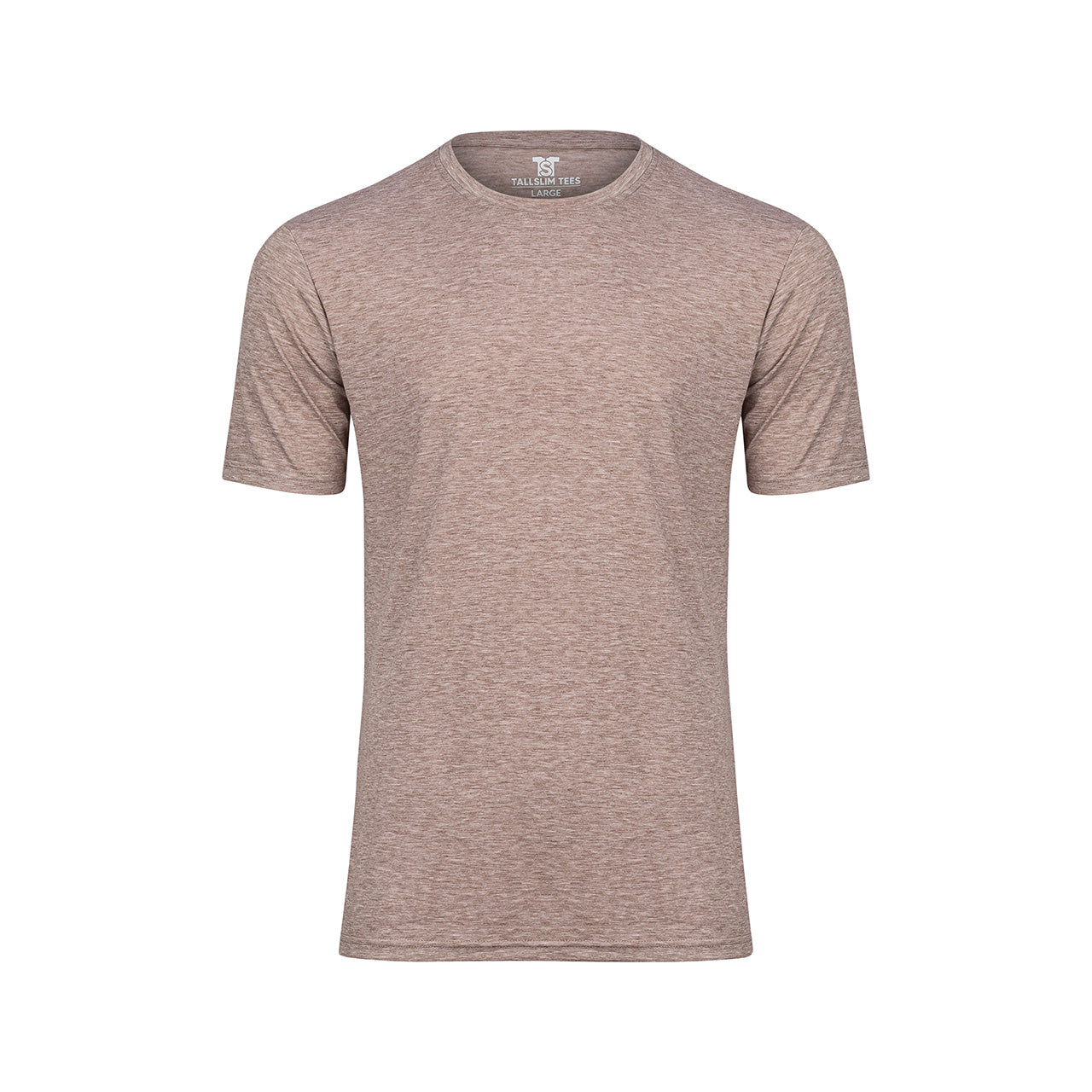 Almond Crew Neck Shirt for Tall Slim Men