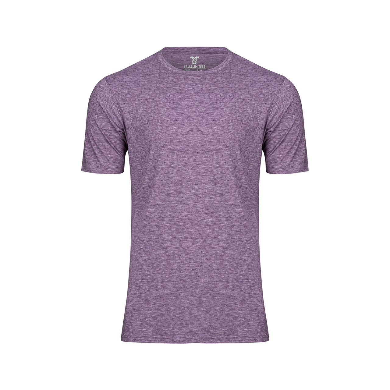 Purple Crew Neck Shirt for Tall Slim Men