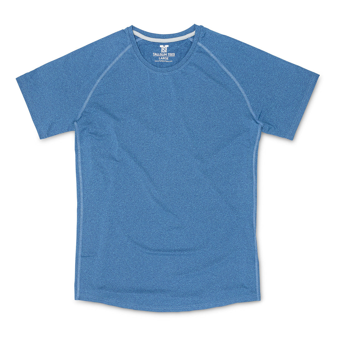 Blue Pro Performance T-Shirt for Tall Slim Men