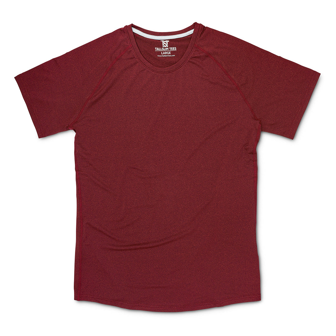 Red Pro Performance T-Shirt for Tall Slim Men
