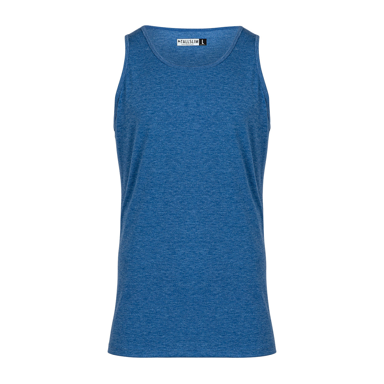 Royal Blue Tank Top For Tall Slim Men