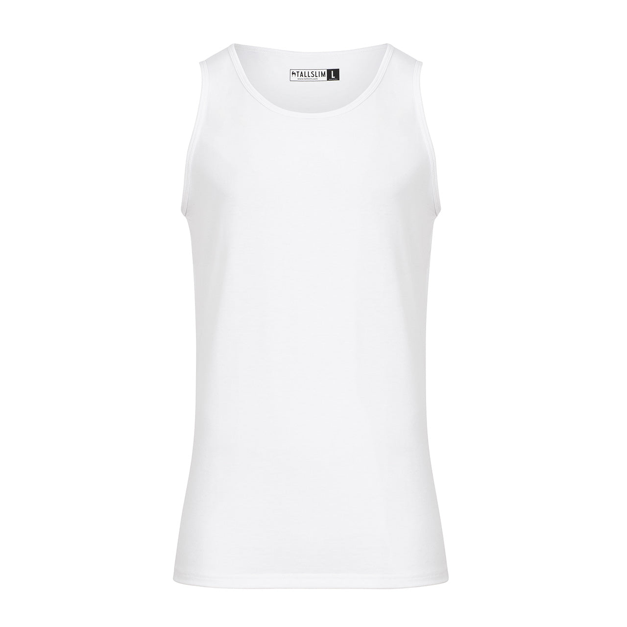 White Tank Top For Tall Slim Men