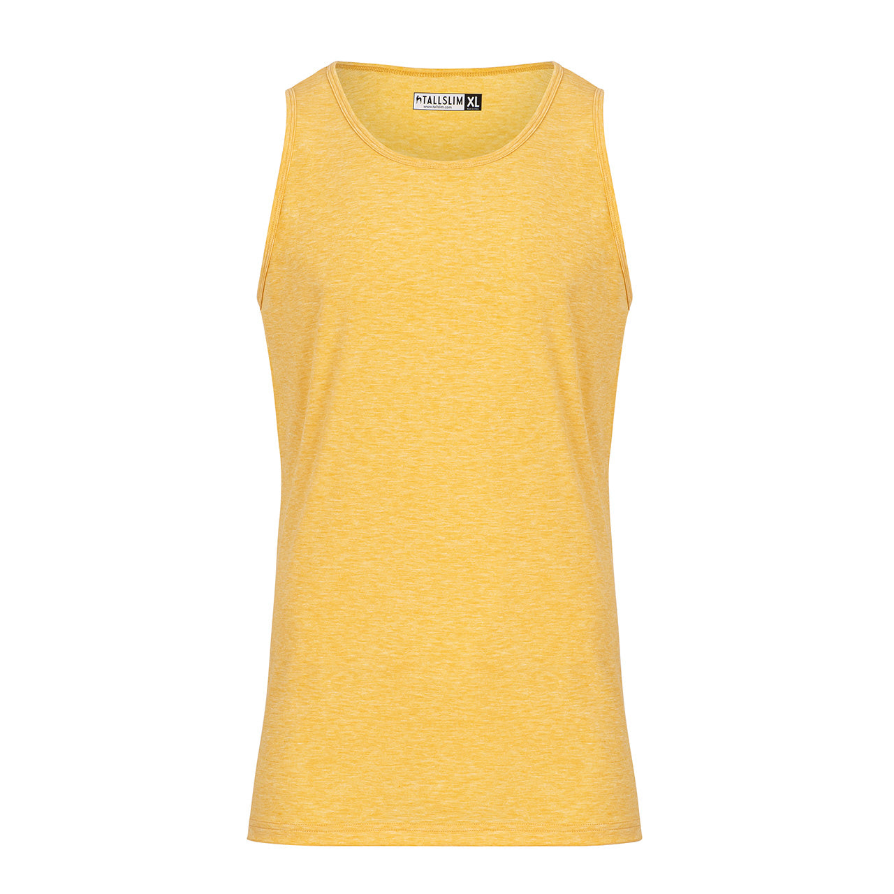 Yellow Tank Top For Tall Slim Men