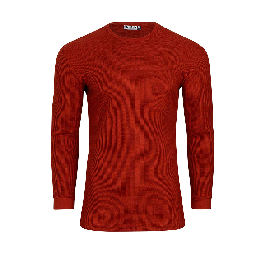 Waffle Knit Thermal Long Sleeve for Tall Slim Men TallSlim