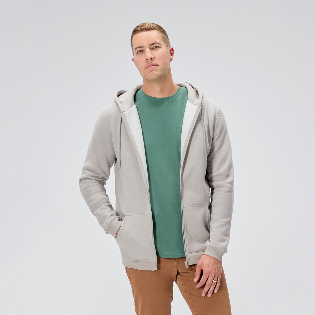 Midweight Fleece Full Zip Hoodie