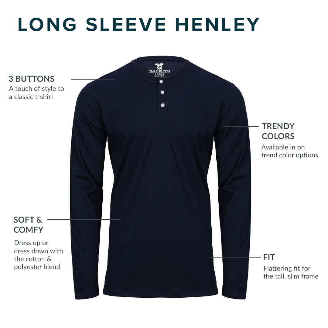 Dual Blend Henley Long Sleeve