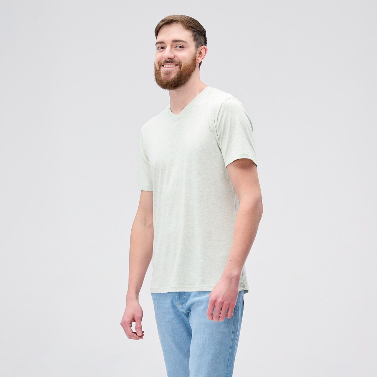 V-Neck Shirt for Tall Slim Men