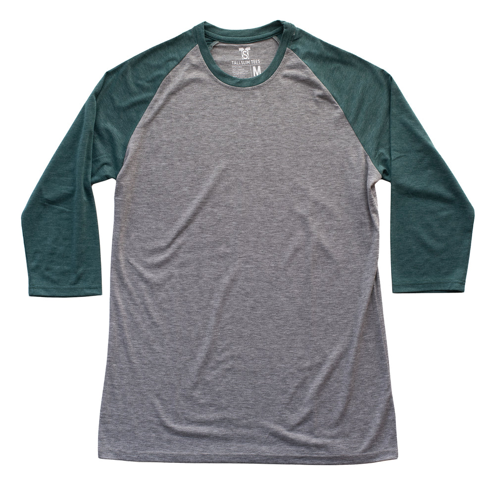 Original Raglan 3/4 Sleeve for Tall Slim Men | TallSlim